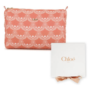 Chloé - Set de regalo de nacimiento de algodón orgánico | Melocotón