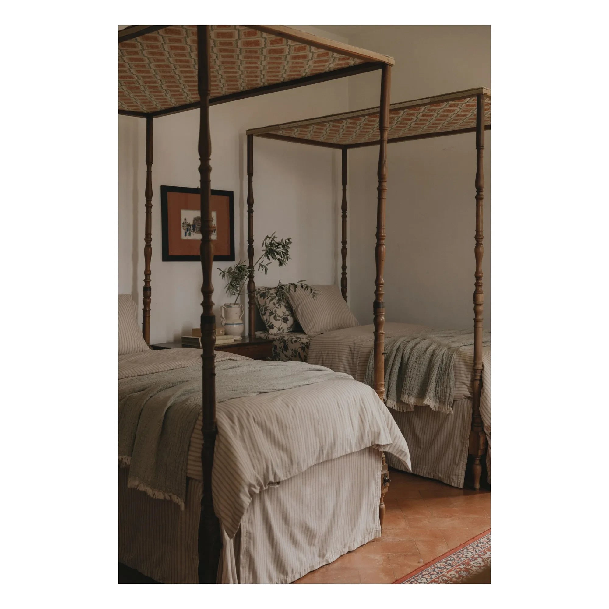 garbo&friends - Juego de cama a rayas | Beige