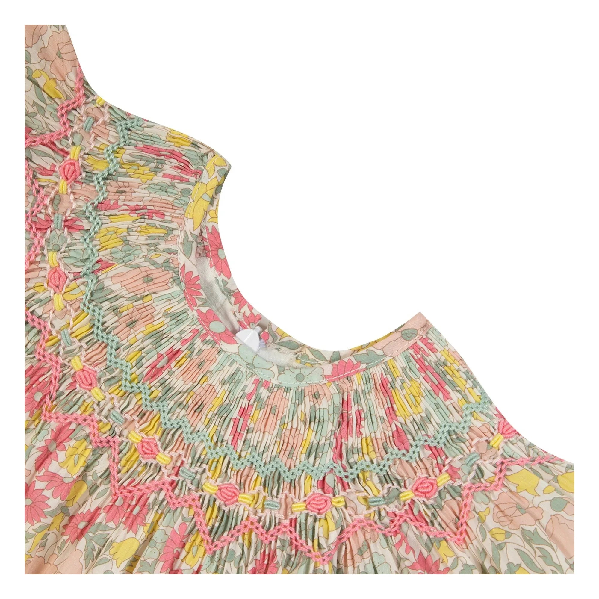 Tartine et Chocolat - Vestido fruncido floral | Amarillo