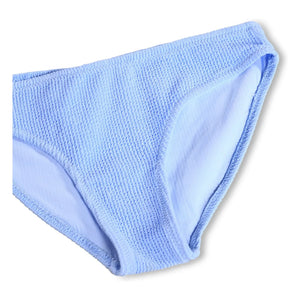 Molo - Bañador con relieve de fibras recicladas Nola Crepe | Azul hielo
