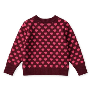 Fliink - Jersey Janie Hearts | Burdeos