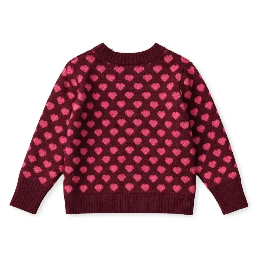 Fliink - Jersey Janie Hearts | Burdeos