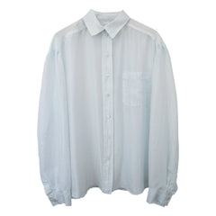 THEAVANT - Camisa de hombre de seda Pongee | Azul claro