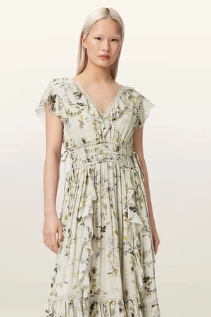 AllSaints Vestido de verano de viscosa CANTO
