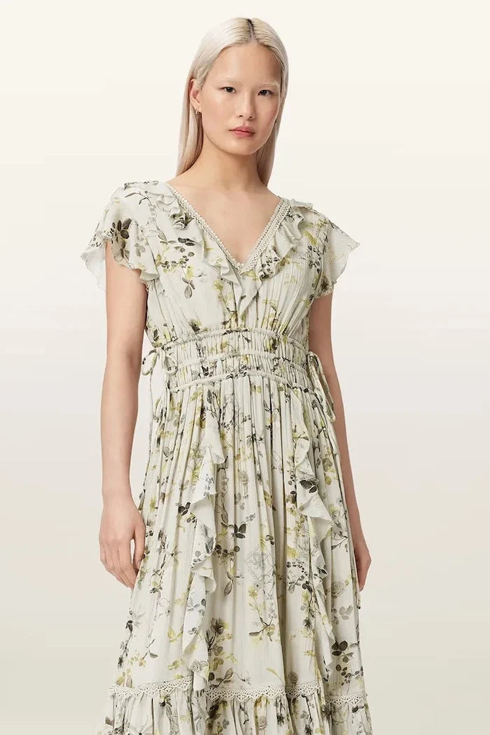AllSaints Vestido de verano de viscosa CANTO