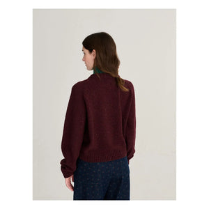 Bobo Choses - Jersey Jacquard Pixel Wool | Granate
