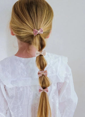 Mimi & Lula - 8'li T'bell Düğümlü Scrunchie Seti | Pembe