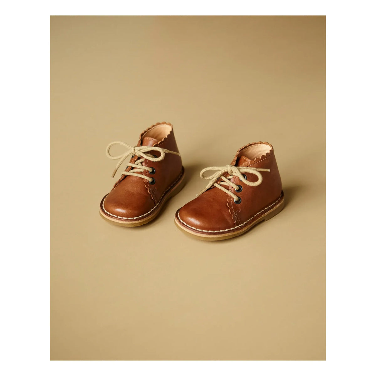 Petit Nord - Botines con cordones | Coñac