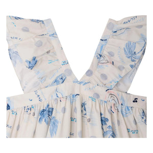 Bonpoint - Vestido Eleana de Algodón Orgánico | Azul Índigo