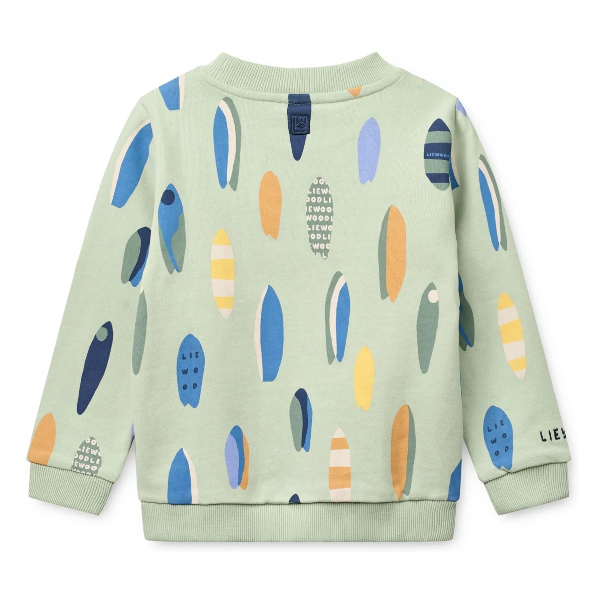 Liewood - Sudadera Thora Surf de algodón orgánico | Verde almendra