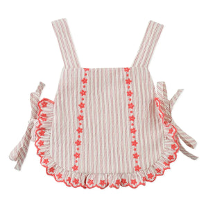 Gingersnaps - Conjunto de top con volantes y shorts Juria | Rojo