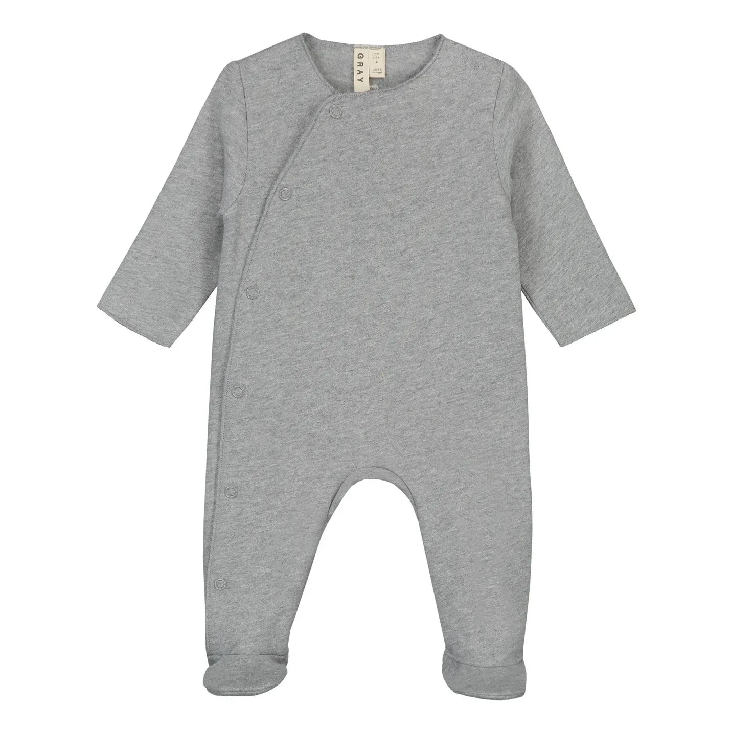 Gray Label - Pijama de algodón orgánico para recién nacidos | Gris