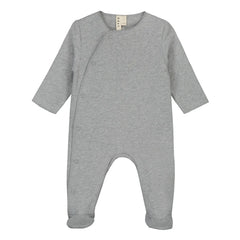 Gray Label - Pijama de algodón orgánico para recién nacidos | Gris