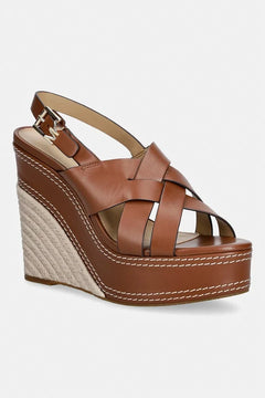 Sandalias de cuña de cuero Nora de MICHAEL Michael Kors