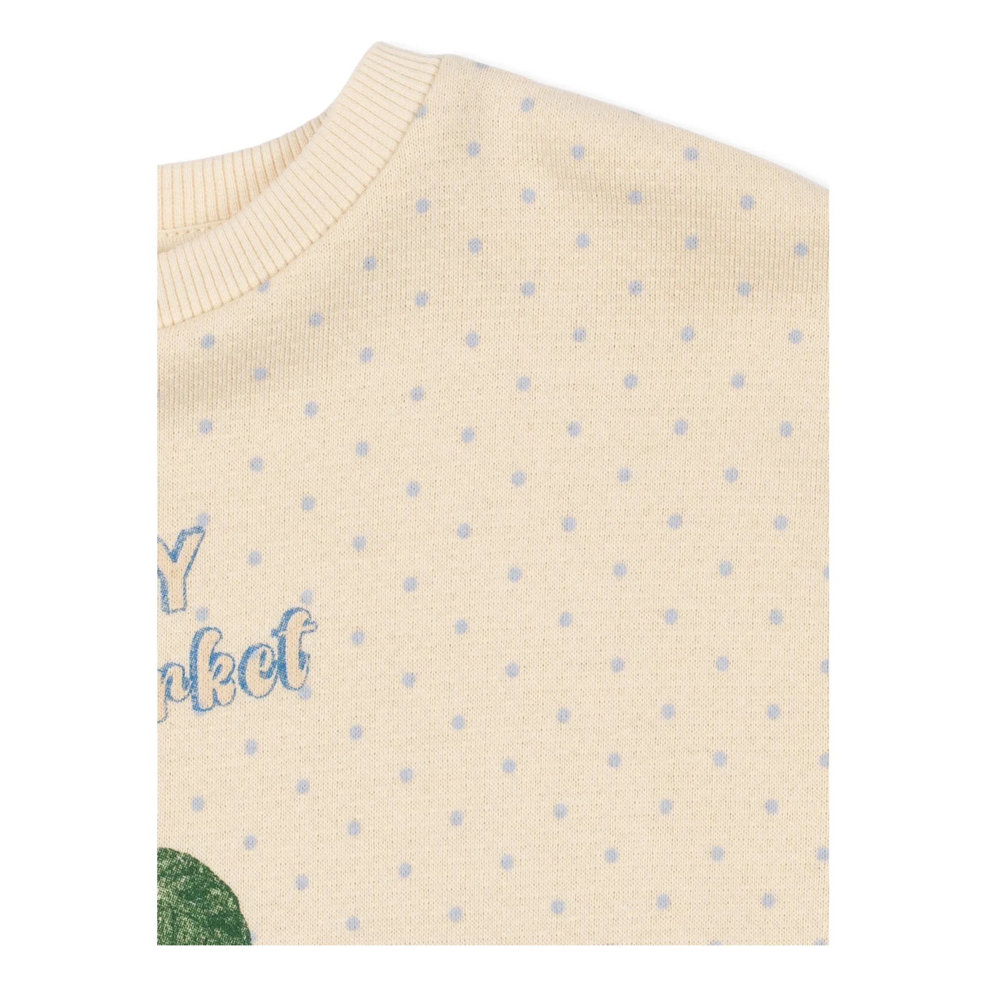 Konges Sløjd - Sudadera Loupy Pois de Algodón Orgánico | Crudo
