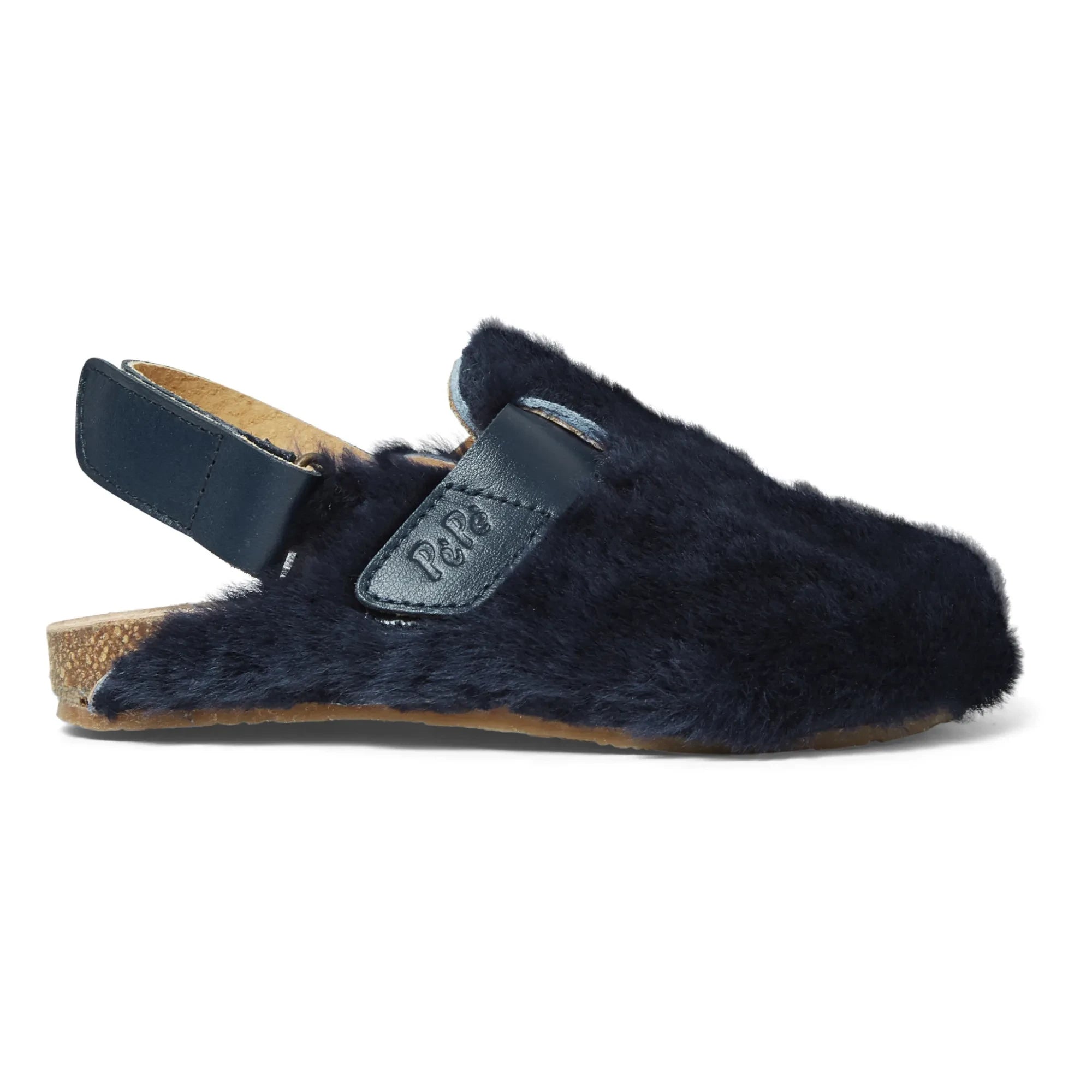 Pèpè - Pantuflas de piel sintética | Azul marino