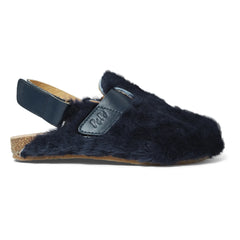 Pèpè - Pantuflas de piel sintética | Azul marino