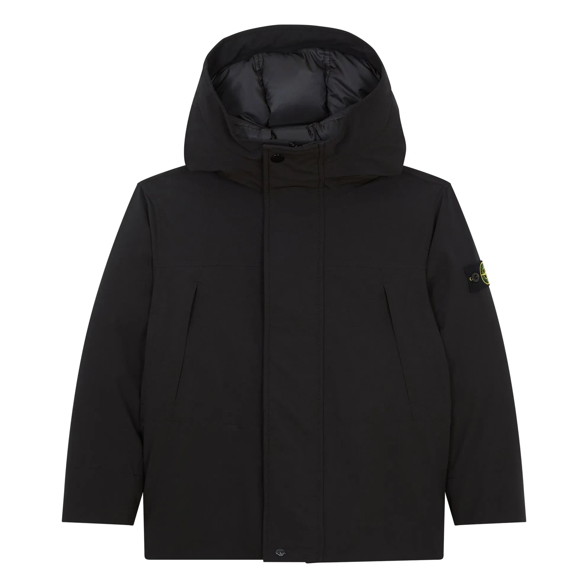 Stone Island - Parka con logo | Negro