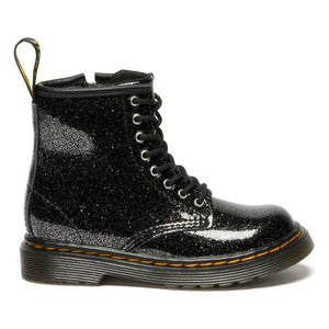 Dr. Martens - Botín con cordones 1460 J Glitter | Negro brillante