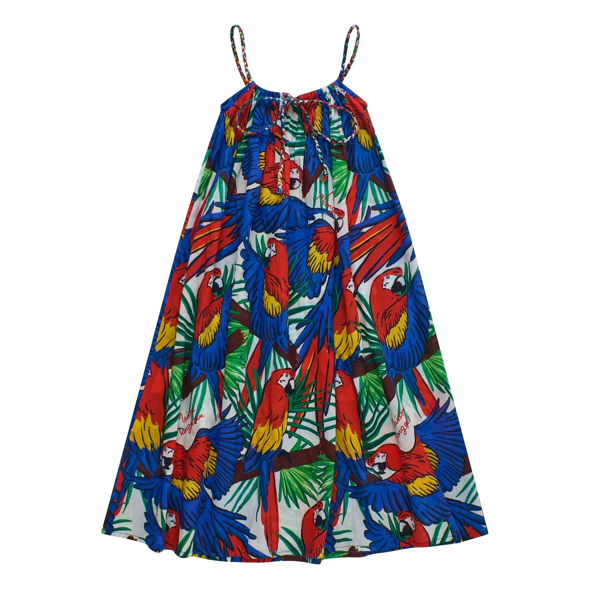 Maison Mangostan - Vestido Parrot | Azul