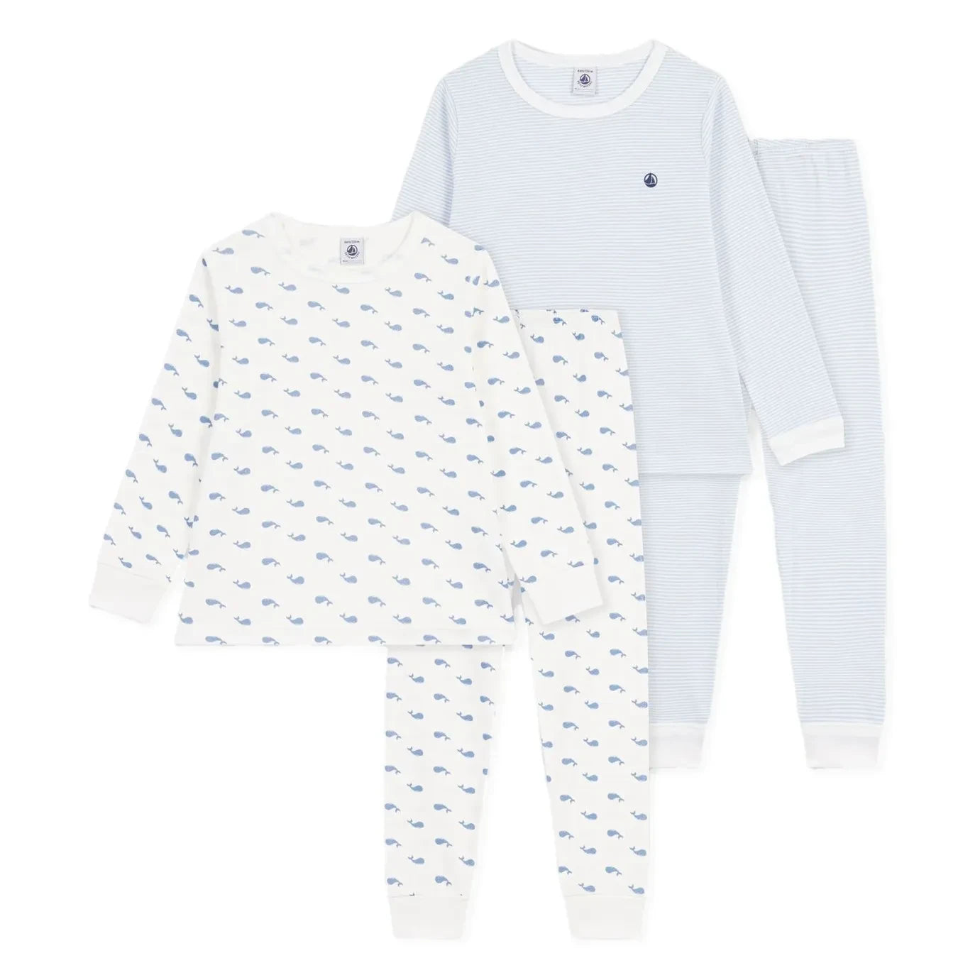Petit Bateau - 2’li Balina Pijaması Seti | Mavi