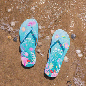 Legami - Talla 40/41 Slim Summer is Magic Chanclas