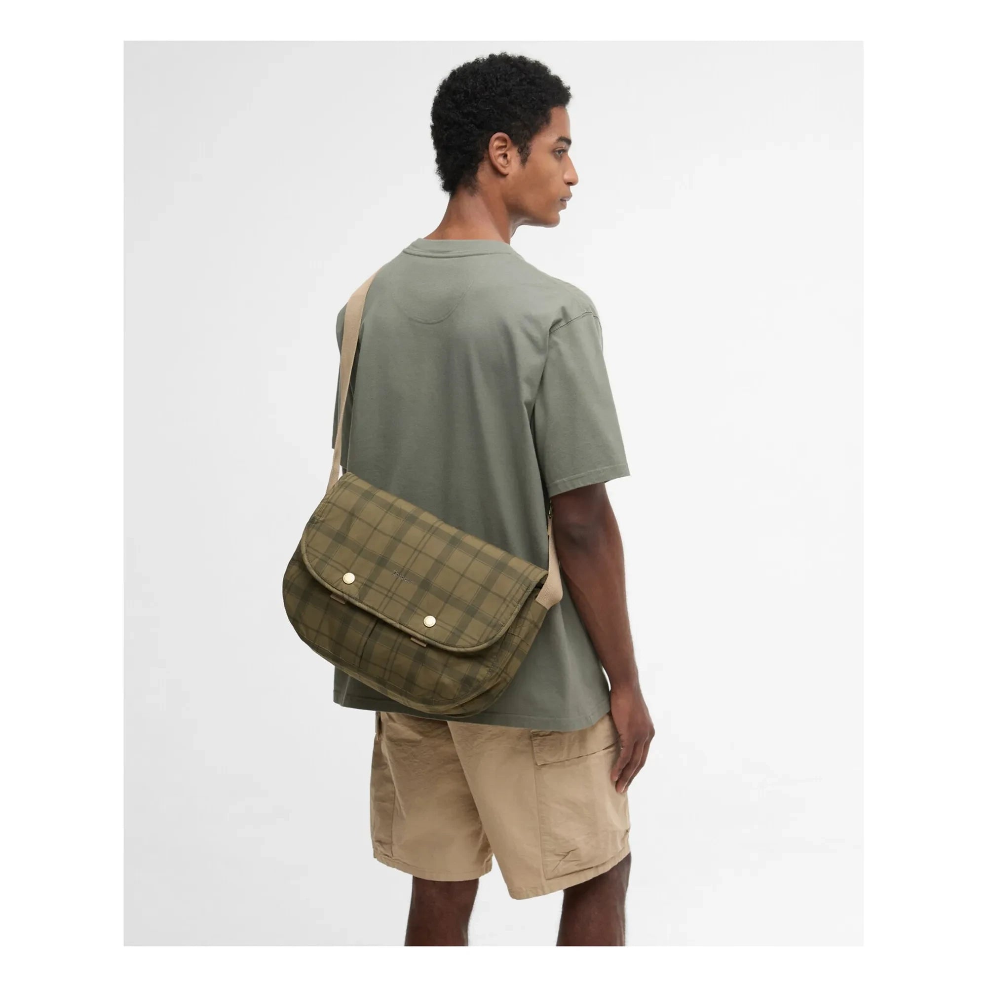 Barbour - Bolso de mano Riever | Caqui