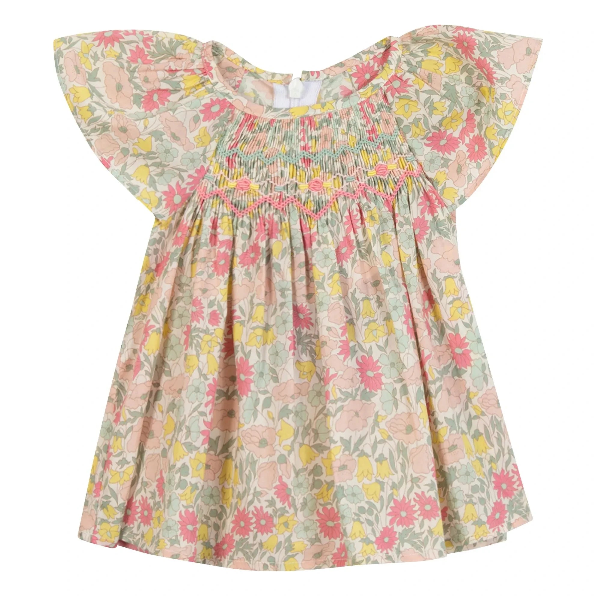 Tartine et Chocolat - Blusa fruncida floral | Amarillo