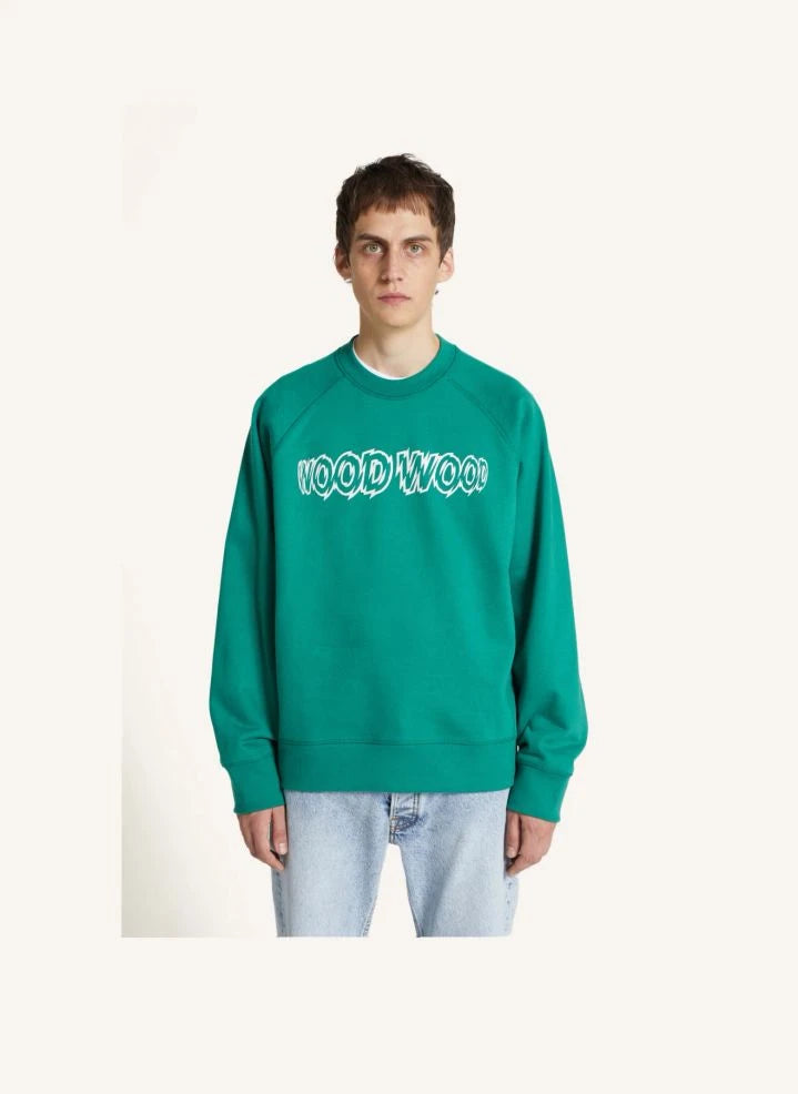 Wood Wood - Sudadera Orgánica Hester de Algodón | Verde oscuro