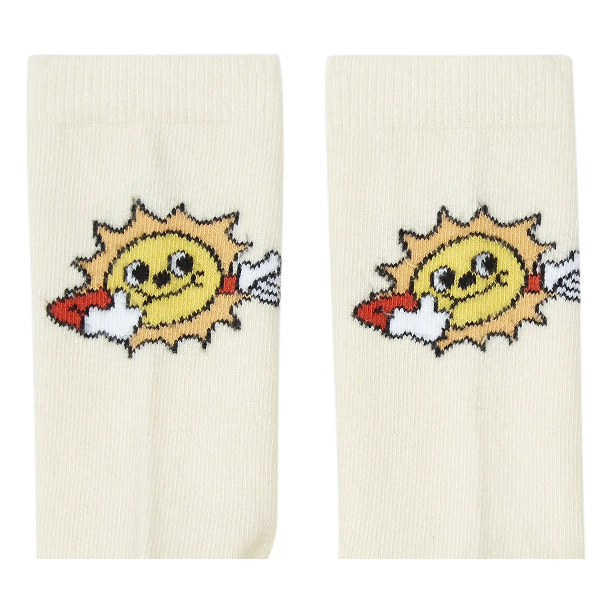Hundred Pieces - Calcetines de Rayas Solares - Juego de 2 Pares | Crudo