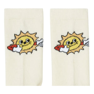 Hundred Pieces - Calcetines de Rayas Solares - Juego de 2 Pares | Crudo