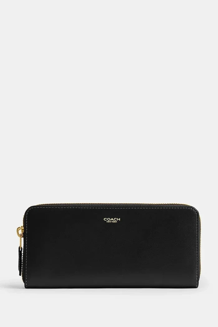 Cartera de cuero Coach Accordion Zip para mujer