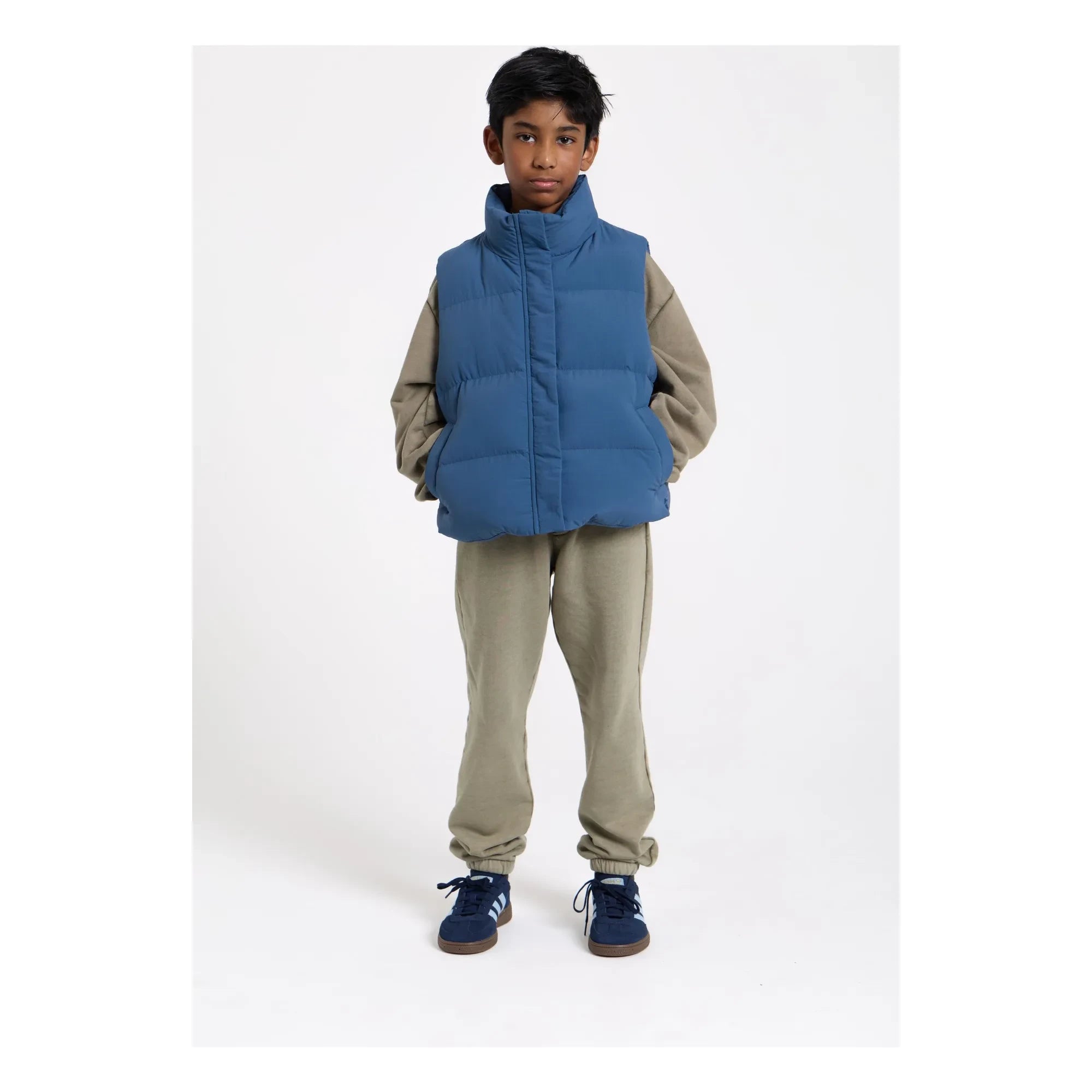 Hundred Pieces - Chaleco Puffer sin Mangas con Fibra Reciclada Temper | Azul