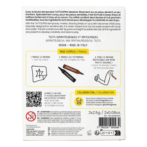 Nailmatic Kids - Bunny x AMI IMAGINAIRE Tattoopen ve Yeniden Kullanılabilir Şablon Seti