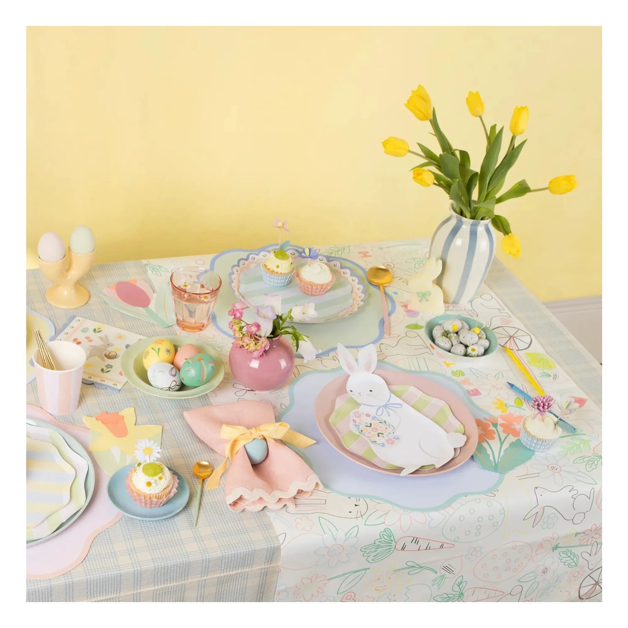 Meri Meri - Mantel de Pascua, para colorear