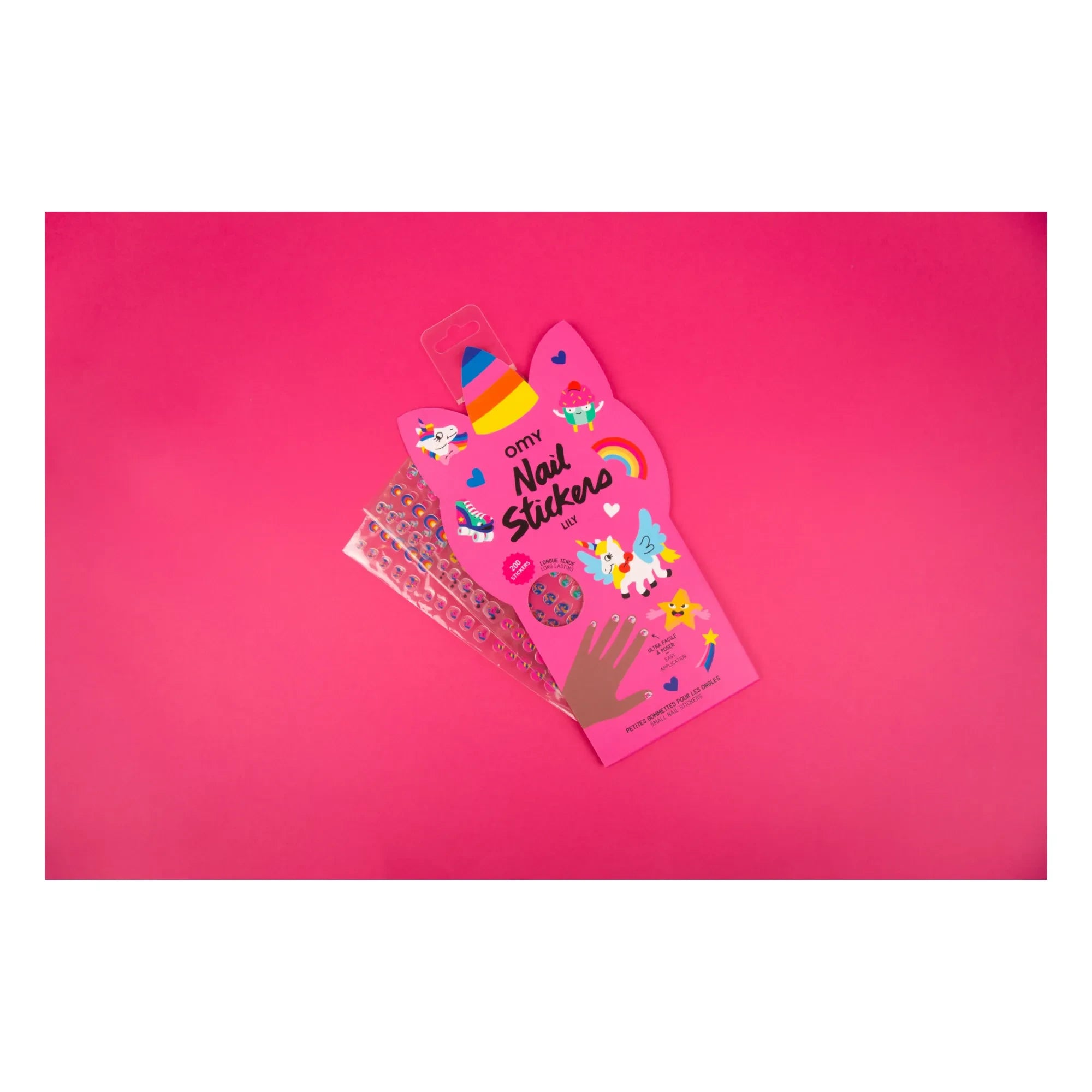 Omy - Pegatinas de uñas - Lirio | Rosa