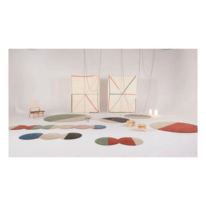 Nanimarquina - Alfombra de lana Pearls Runner 2 | Rojo