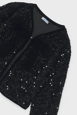 Chaqueta de terciopelo para niña Mayoral