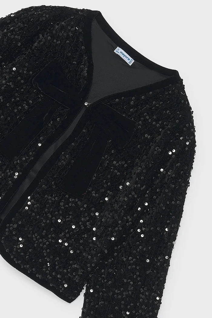 Chaqueta de terciopelo para niña Mayoral