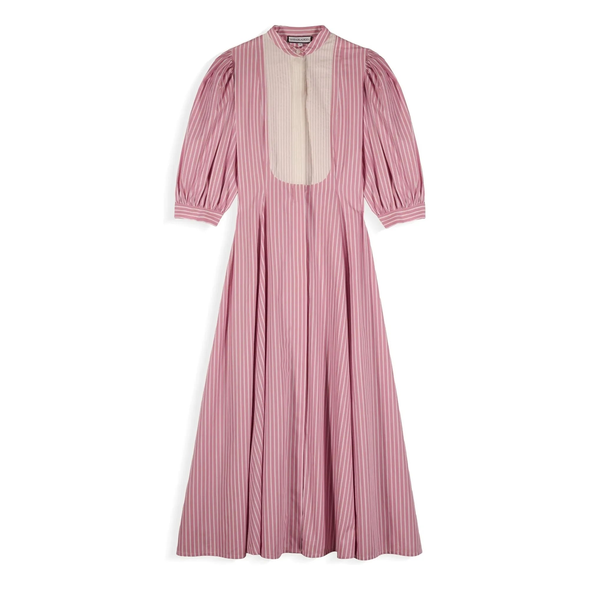 Maria de la Orden - Vestido de Algodón a Rayas Dimitra | Rosa