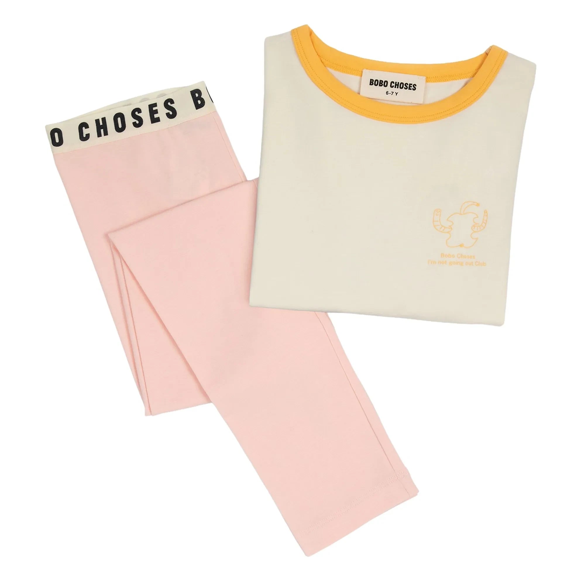 Bobo Choses - Pijama de modal verde y algodón orgánico | Rosa