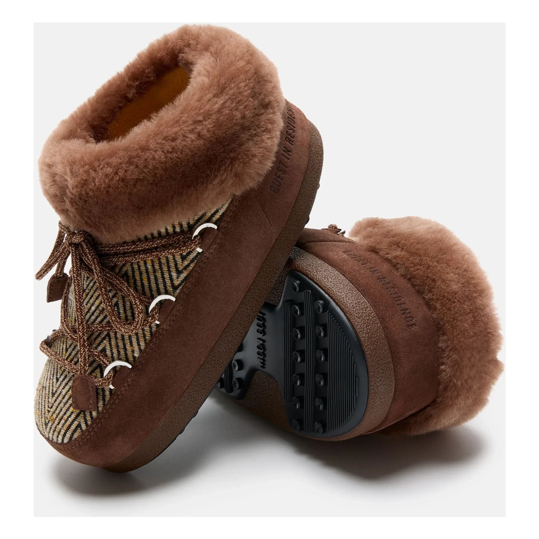 Moon Boot - Zapatillas Chalet MB x Guest in Residence | Chocolate