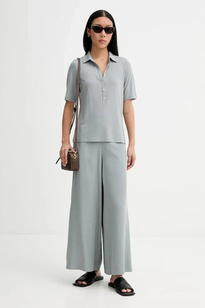 Camiseta de viscosa de mujer con cuello Marc O'Polo
