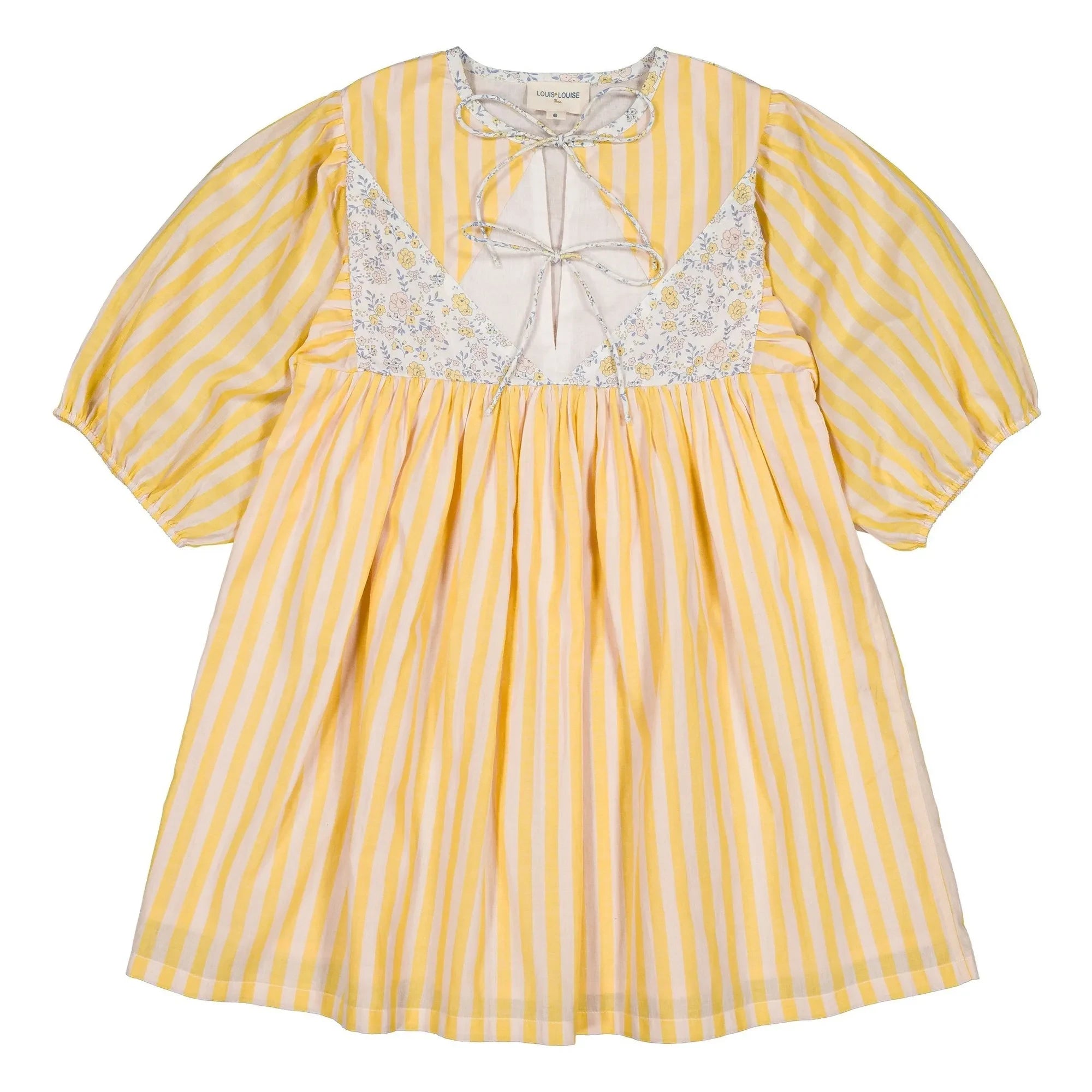 Louis Louise - Vestido de rayas Pauly | Amarillo