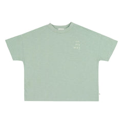 Jenest - Camiseta de gran tamaño Ben On my Way de algodón orgánico | Verde almendra
