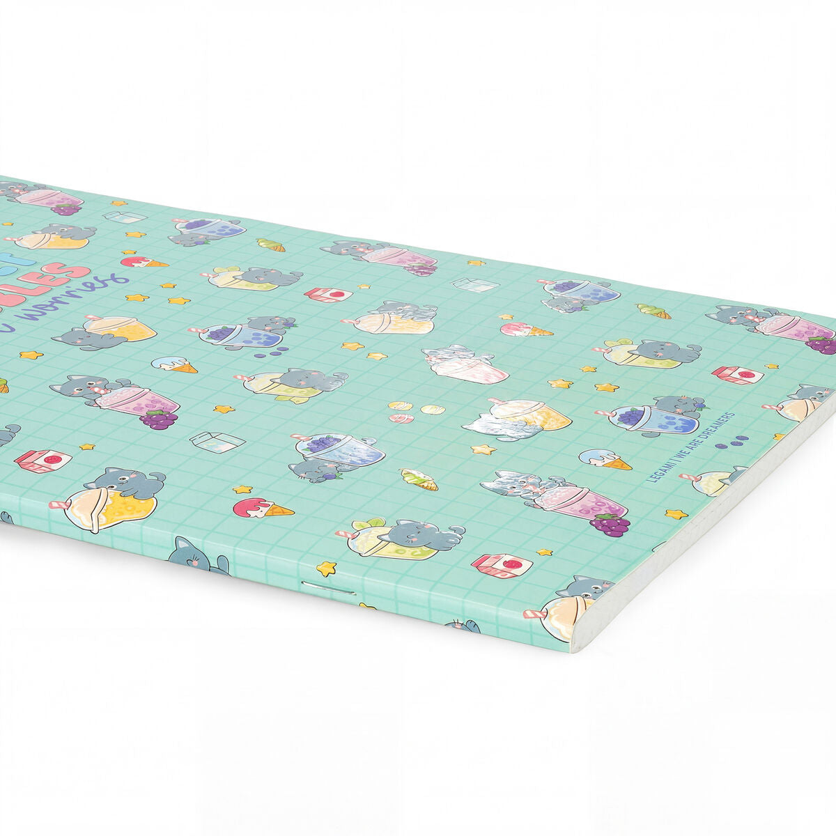 Legami - Exercise Cuaderno - Cuaderno A4 - 8 mm rayado - Kitty Bubble Tea