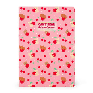 Legami - Cuaderno de ejercicios - Cuaderno A4 - Rayas de 8 mm - Osito Cherry