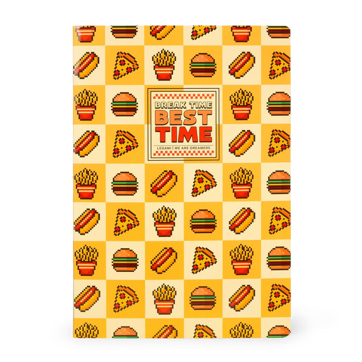 Legami - Cuaderno de ejercicios - Cuaderno A4 - Rayas de 8 mm - Food Pixel