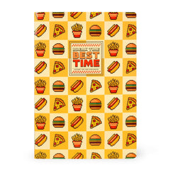 Legami - Cuaderno de ejercicios - Cuaderno A4 - Rayas de 8 mm - Food Pixel
