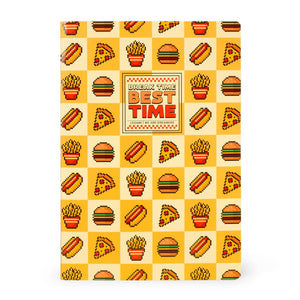 Legami - Cuaderno de ejercicios - Cuaderno A4 - Rayas de 8 mm - Food Pixel